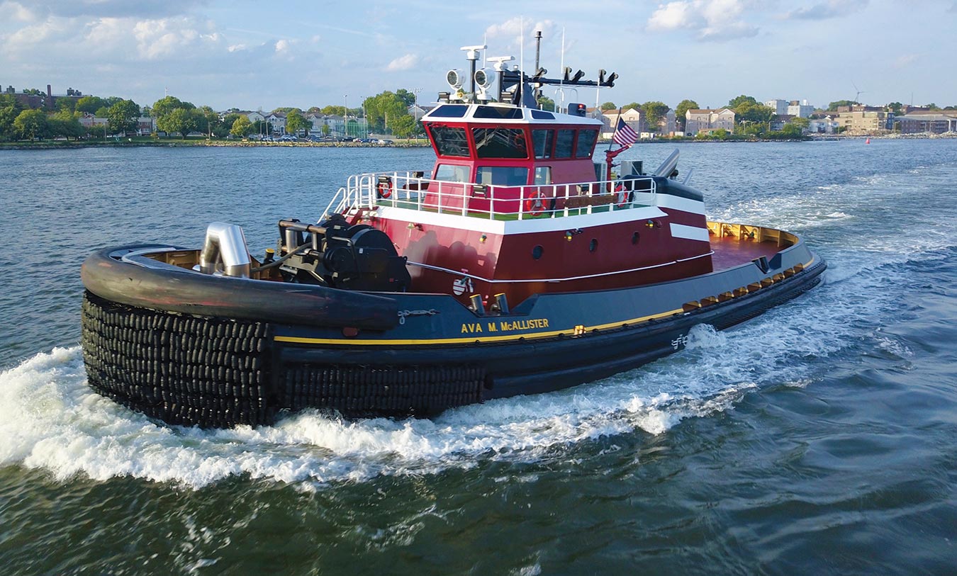Capt. Daniel’s “office,” the tractor tug Ava M. McAllister