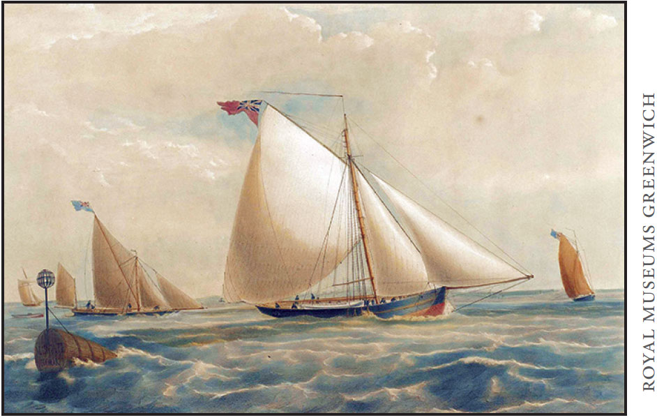 Painting Of British Ships