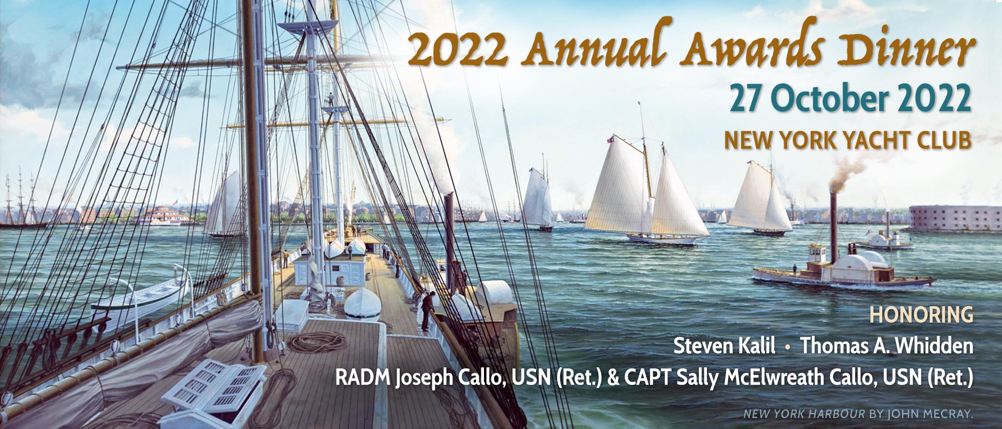 2022 Annual Awards Dinner at the New York Yacht Club 27 October