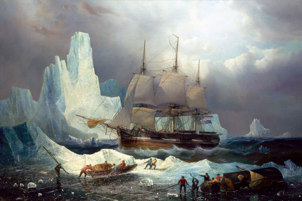HMS Erebus in the Ice, 1846, by François Étienne Musin