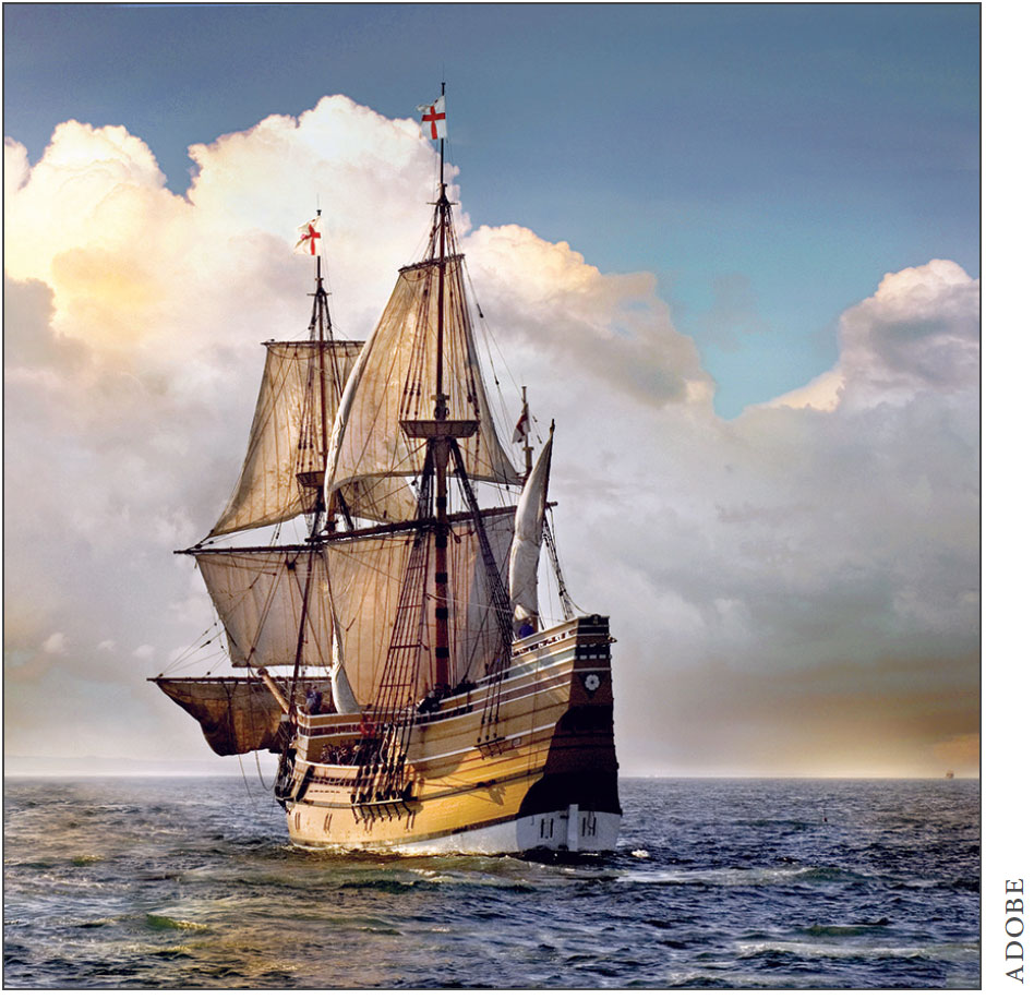 painting of the Mayflower