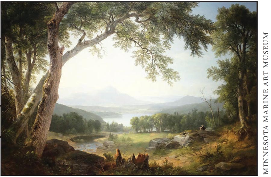 romantic scene of mouth of river