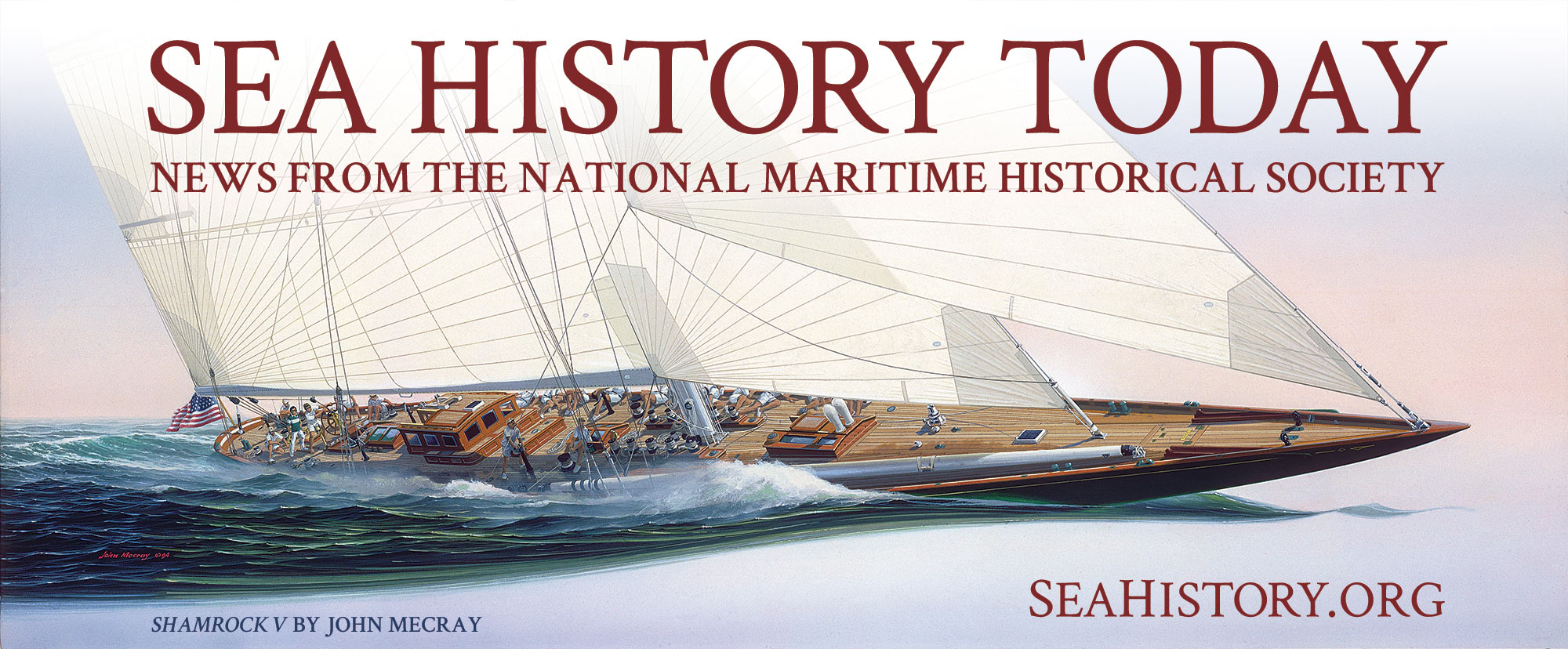 Sea History Today Shamrock V John Mecray