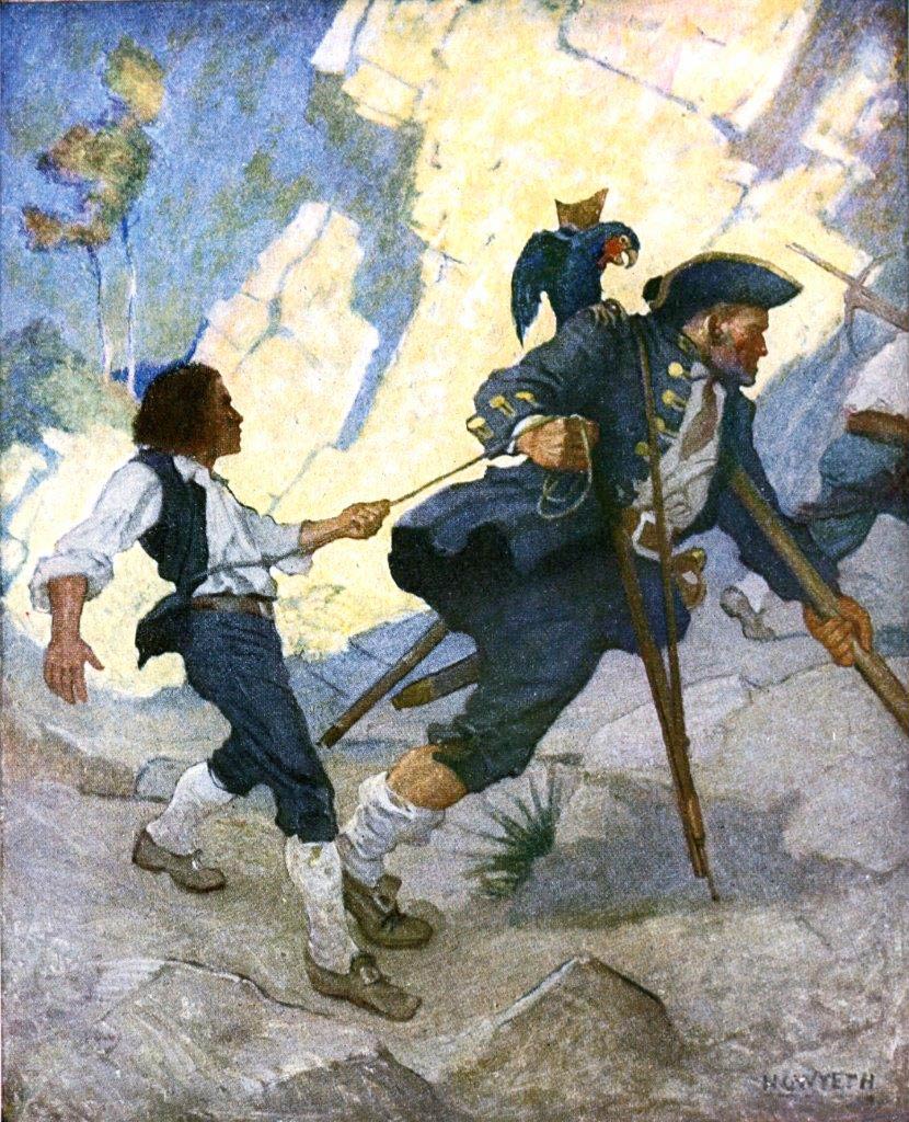 painting of Long John Silver
