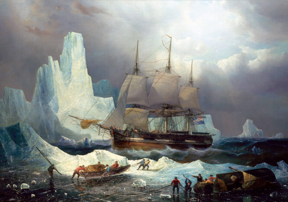 HMS Erebus in the Ice, 1846, by François Étienne Musin