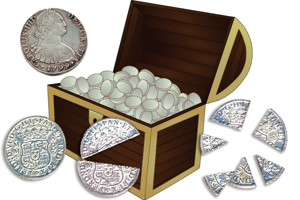 Pieces Of Eight Treasure Chest Clip Art