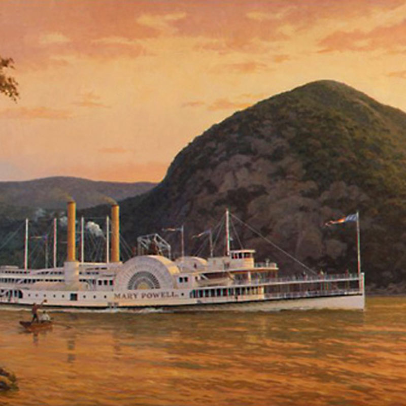 Mary Powell River Boat painting